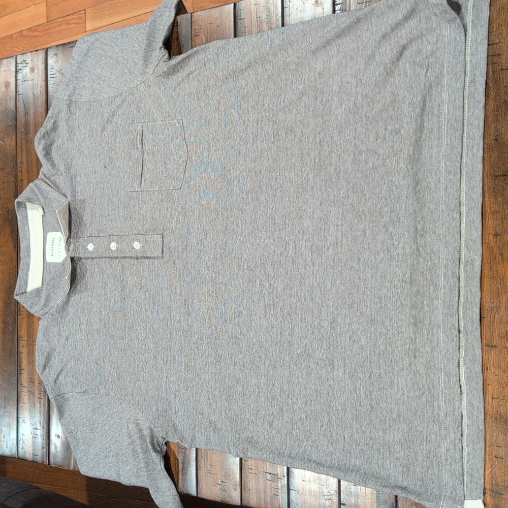 Billy Reid Micro Stripe Pocket Polo Short Sleeve
